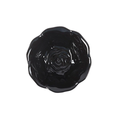 Dark Romance Tea Set - Two Elegant Teacups and a Black Rose Trinket Dish