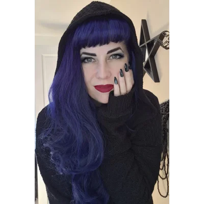 Necessary Evil UK Athena Long Hooded Cardigan Necessary Evil UK Athena Long Hooded Cardigan