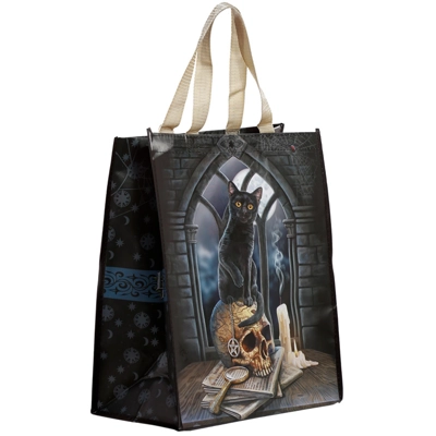 Reusable Shopping Bag - Lisa Parker Spirits of Salem Cat Reusable Shopping Bag - Lisa Parker Spirits of Salem Cat
