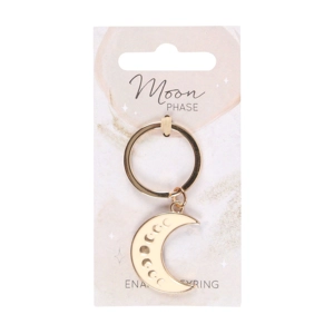 Moon Phase Crescent Enamel K..