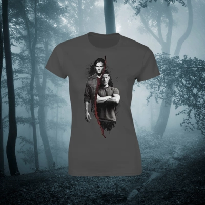 Supernatural Sam & Dean Women's Fit T-Shirt - Split