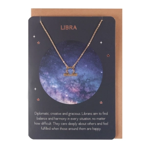 Libra Zodiac Necklace C..