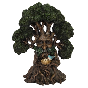 Green Man with Bird Ornament