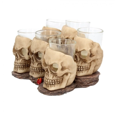 Six Shooter Skulls - Skull Shot Glass Set Six Shooter Skulls - Skull Shot Glass Set