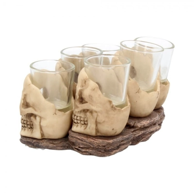 Six Shooter Skulls - Skull Shot Glass Set Six Shooter Skulls - Skull Shot Glass Set