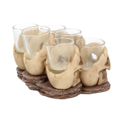 Six Shooter Skulls - Skull Shot Glass Set Six Shooter Skulls - Skull Shot Glass Set