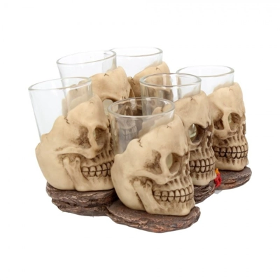 Six Shooter Skulls - Skull Shot Glass Set Six Shooter Skulls - Skull Shot Glass Set