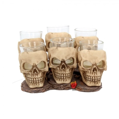 Six Shooter Skulls - Skull Shot Glass Set Six Shooter Skulls - Skull Shot Glass Set