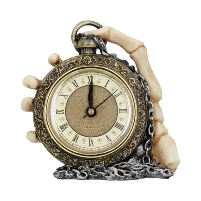 About Time Skeleton Hand And Pocket Watch Mantel Clock About Time Skeleton Hand And Pocket Watch Mantel Clock