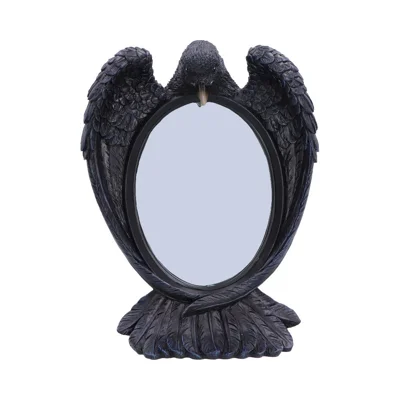 Nevermore Reflection - Raven Standing/Wall Hanging Mirror 30.2cm