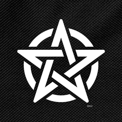 White Pentacle Kids' Backpack by Ceridwen Mystics