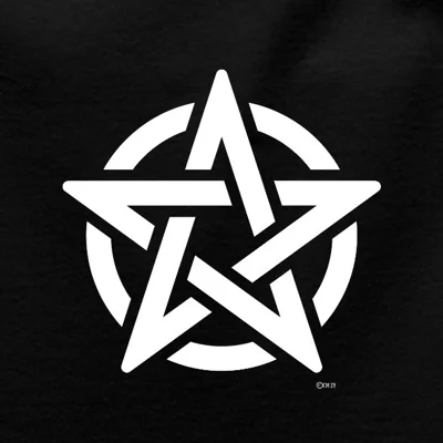 White Pentacle - Women's Premium Organic Spaghetti Strap Top by Ceridwen Mystics White Pentacle - Women's Premium Organic Spaghetti Strap Top by Ceridwen Mystics