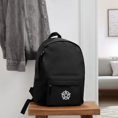 White Pentacle Adult Backpack by Ceridwen Mystics White Pentacle Adult Backpack by Ceridwen Mystics