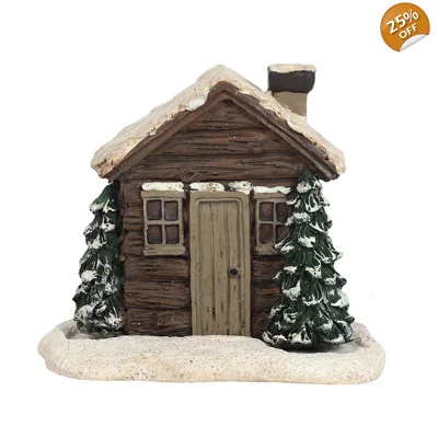 Log Cabin Incense Cone Burner