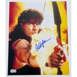CHARLIE SHEEN SIGNED HOT SHOTS 11x14 POSTER & BECKETT CERTIFIED BAS COA