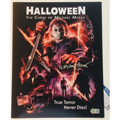 HALLOWEEN THE CURSE OF MICHAEL MYERS 11x14 POSTER SIGNED by A MICHAEL LERNER and BECKETT CERTIFIED HALLOWEEN THE CURSE OF MICHAEL MYERS 11x14 POSTER SIGNED by A MICHAEL LERNER and BECKETT CERTIFIED