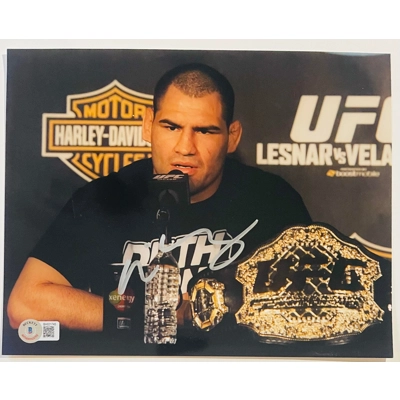 UFC 8x10 SIGNED by CAIN VELASQUEZ and BECKETT CERTIFIED