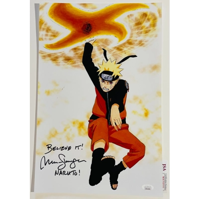 MAILE FLANAGAN SIGNED NARUTO 11x17 POSTER & JSA CERTIFIED COA MAILE FLANAGAN SIGNED NARUTO 11x17 POSTER & JSA CERTIFIED COA