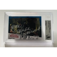 MARK STEGER SIGNED STRANGER THINGS WELCOME TO THE UPSIDE DOWN 2019 CARD BAS COA