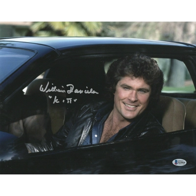 KNIGHT RIDER K2000 11x14 SIGNED by WILLIAM DANIELS and BECKETT CERTIFIED