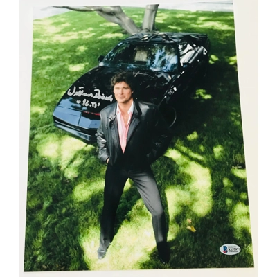 KNIGHT RIDER K2000 11x14 SIGNED by WILLIAM DANIELS and BECKETT CERTIFIED