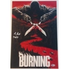 LOU DAVID SIGNED THE BURNING 12x18 POSTER & BECKETT BAS CERTIFIED