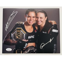 AMANDA NUNES & NINA ANSAROFF SIGNED UFC 8x10 & JSA CERTIFIED COA