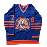 WILL SANDIN SIGNED HALLOWEEN HADDONFIELD SLASHERS CUSTOM JERSEY & JSA CERTIFIED