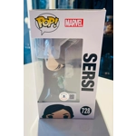 ETERNALS SERSI 728 FUNKO POP SIGNED by GEMMA CHAN and BECKETT CERTIFIED