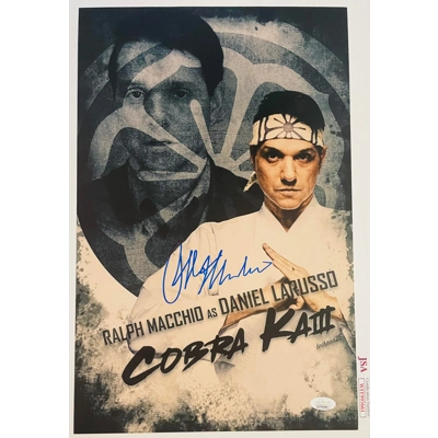 RALPH MACCHIO SIGNED COBRA KAI 11x17 POSTER & JSA CERTIFIED COA RALPH MACCHIO SIGNED COBRA KAI 11x17 POSTER & JSA CERTIFIED COA