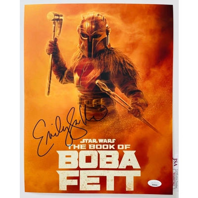 STAR WARS THE BOOK OF BOBA FETT 11x14 SIGNED by EMILY SWALLOW and JSA CERTIFIED 1