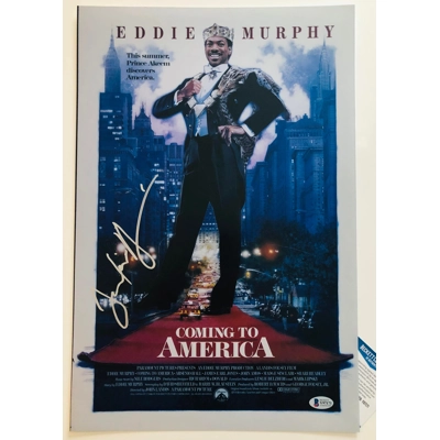 COMING TO AMERICA 11x17 POSTER SIGNED by FRANKIE FAISON and BECKETT CERTIFIED