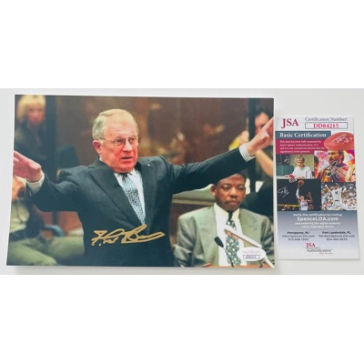 F LEE BAILEY SIGNED PHOTO and JSA CERTIFIED