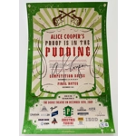 ALICE COOPER SIGNED PROOF IS IN THE PUDDING 2009 11x17 POSTER & BECKETT COA