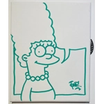 TONE RODRIGUEZ SKETCH & SIGNED 8x10 CANVAS & BECKETT CERTIFIED BAS COA