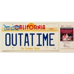 JAMES TOLKAN SIGNED BACK TO THE FUTURE LICENSE PLATE & JSA CERTIFIED