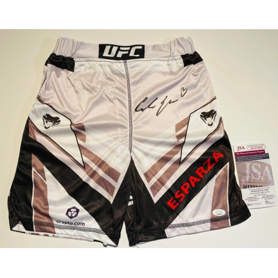 UFC SHORT/TRUNKS GREY SIGNED by CARLA ESPARZA and JSA CERTIFIED 3