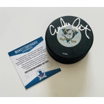 EMILIO ESTEVEZ SIGNED THE MIGHTY DUCKS HOCKEY PUCK & BECKETT CERTIFIED BAS COA