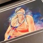 MARIA SHARAPOVA SIGNED FRAMED CUT & JSA CERTIFIED COA MARIA SHARAPOVA SIGNED FRAMED CUT & JSA CERTIFIED COA