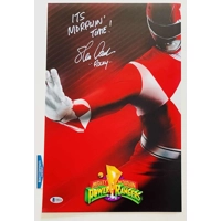 STEVE CARDENAS SIGNED POWER RANGERS 11x17 POSTER & BECKETT..