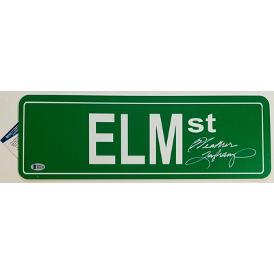 A NIGHTMARE ON ELM STREET 18x5 SIGN SIGNED by HEATHER LANGENKAMP and BECKETT CERTIFIED