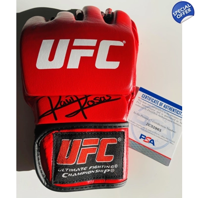 RAUL ROSAS JR SIGNED UFC RED GLOVE & PSA CERTIFIED COA RAUL ROSAS JR SIGNED UFC RED GLOVE & PSA CERTIFIED COA