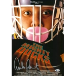 EMILIO ESTEVEZ SIGNED THE MIGHTY DUCKS 12x18 POSTER & BECKETT BAS COA
