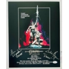 SANDAHL BERGMAN & BEN DAVIDSON SIGNED CONAN THE BARBARIAN 11x14 POSTER & JSA COA