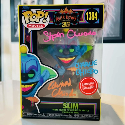 THE CHIODO BROTHERS SIGNED KILLER KLOWNS SLIM 1384 FUNKO POP & BECKETT CERTIFIED THE CHIODO BROTHERS SIGNED KILLER KLOWNS SLIM 1384 FUNKO POP & BECKETT CERTIFIED