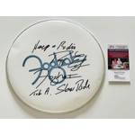 ROGER EARL SIGNED FOGHAT 12inch DRUMHEAD & JSA CERTIFIED COA ROGER EARL SIGNED FOGHAT 12inch DRUMHEAD & JSA CERTIFIED COA