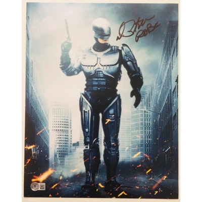 ROBOCOP 11x14 POSTER SIGNED by PETER WELLER w/insc and BECKETT CERTIFIED