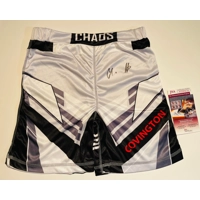 COLBY COVINGTON SIGNED UFC SHORT/TRUNKS & JSA CERTIFIED COA
