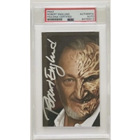 ROBERT ENGLUND SIGNED NIGHTMARE ON ELM ST CARD & BECKETT CERTIFIED ENCAPSULATED