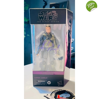 FREDDIE PRINZE JR SIGNED STAR WARS REBELS KANAN JARRUS FIGURE & BECKETT COA